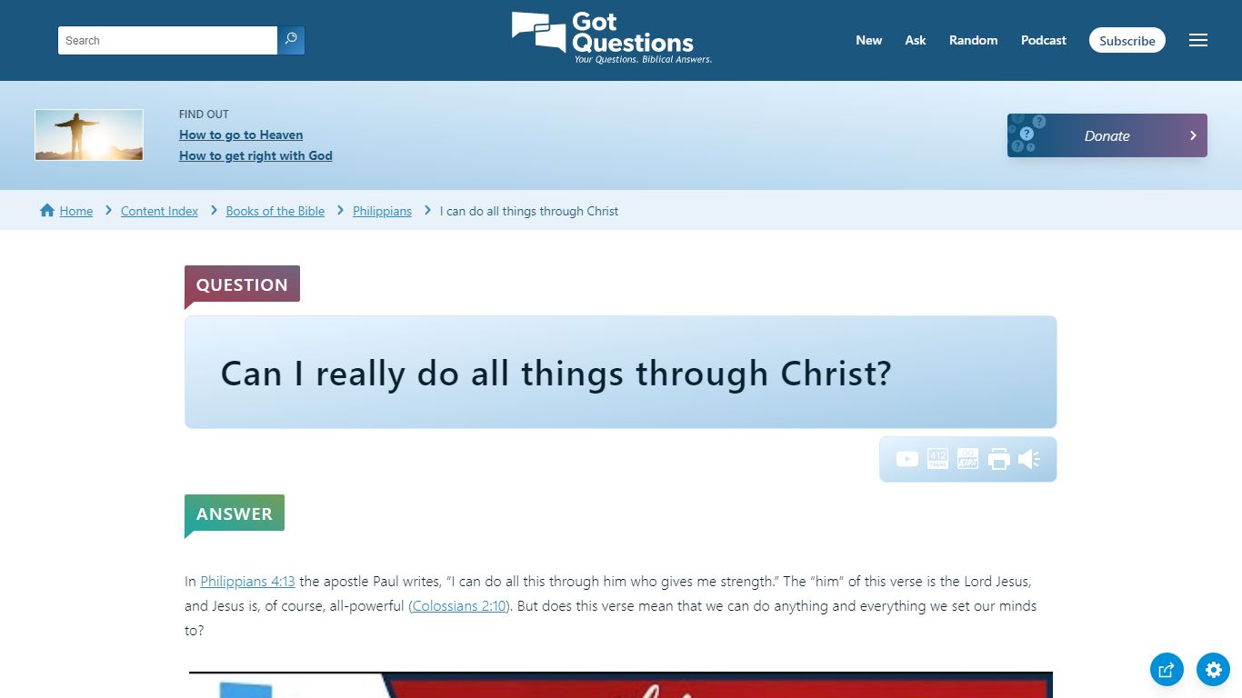 Can I really do all things through Christ? | GotQuestions.org