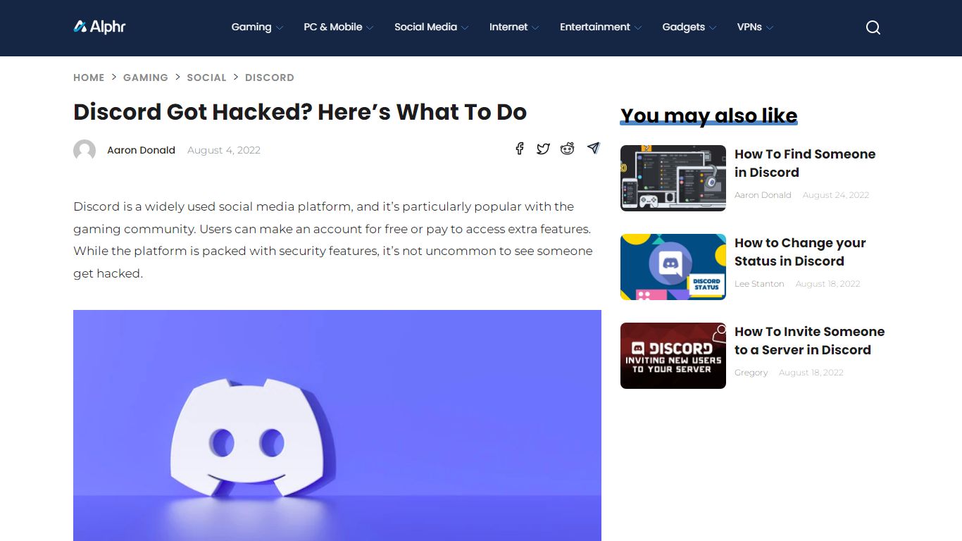 Discord Got Hacked? Here’s What To Do - Alphr